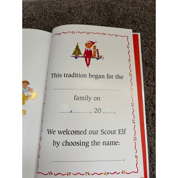 BOY Elf on the Shelf Christmas Book- BOOK ONLY - Picture 2 of 4
